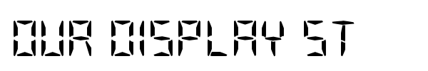 Our Display ST font preview